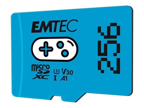 EMTEC Gaming - Flashminnekort - 256 GB - A1 / Video Class V30 / UHS-I U3 - microSDXC UHS-I - blå