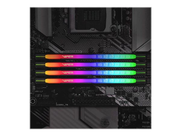 Patriot PVSR416G320C8K Viper Memory RGB DIMM Dual Kit, 16 GB, 3200 MHz, CL18, HS, 1,35 V
