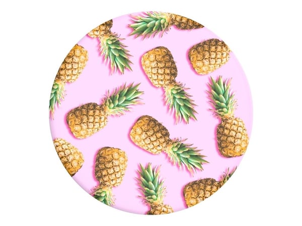 PopSockets PopGrip Basic - Fingergrep/stativ for mobiltelefon - universell - Pineapple Palooza