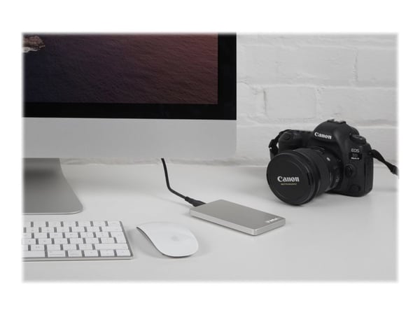 Verbatim Store 'n' Go ALU Slim - Harddisk - 2 TB - ekstern (bærbar) - USB 3.2 Gen 1 - sølv