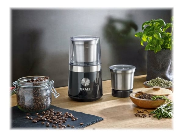 Graef Young CM 102 - Kaffekvern - 200 W - svart/rustfritt stål