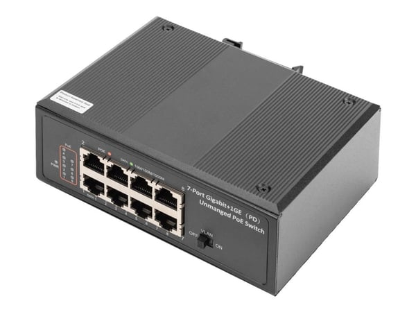 Digitus DN-651113, Hallitsematon, Gigabit Ethernet (10/100/1000), Power over Ethernet -tuki