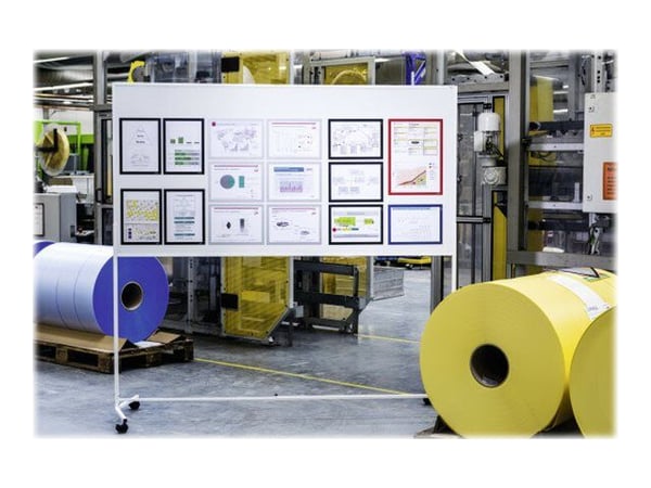 Magnetisk inforamme Durable Duraframe, A4, blå, pakke a 5 stk.