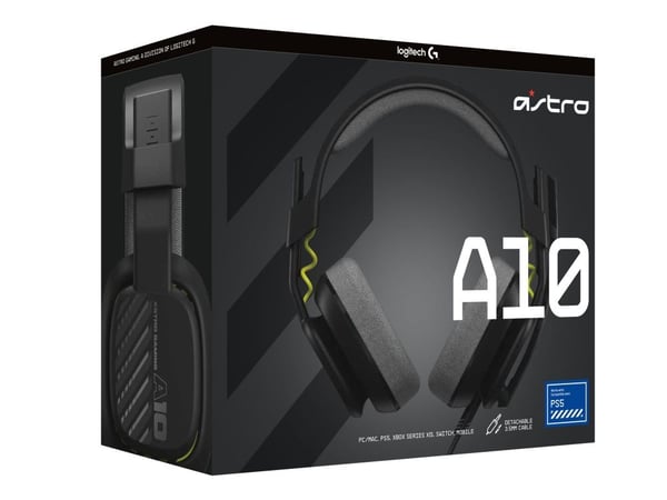 ASTRO Gaming A10 Gen 2 - Hodesett - full størrelse - kablet - 3,5 mm jakk - svart