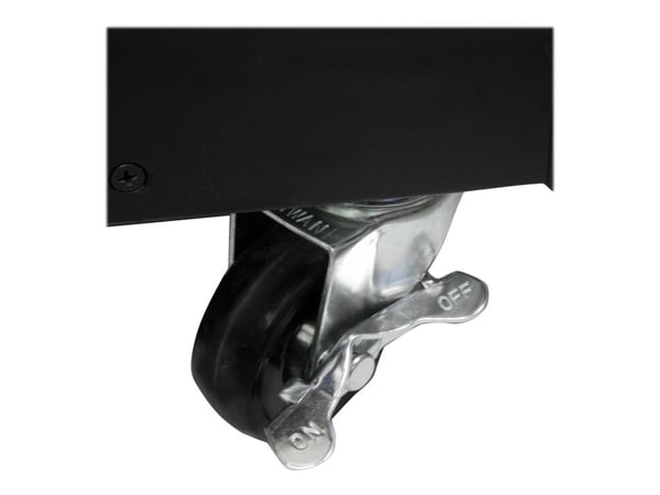 Startech Flyttbar serverhylla med handtag - 9U - Rack - svart - 9U - 23"