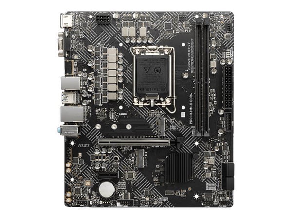 MSI PRO H610M-G DDR4 - Hovedkort - micro ATX - LGA1700-sokkel - H610 Chipset - USB 3.2 Gen 1 - Gigabit LAN - innbygd grafikk (CPU kreves) - HD-lyd ...