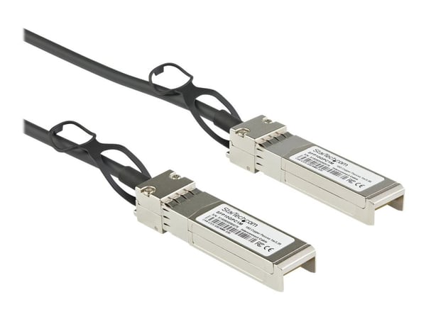 StarTech.com Dell EMC DAC-SFP-10G-2M Kompatibel 2 m 10G SFP+ til SFP+ direktekoblingskabel Twinax, 10GbE SFP+ kobber DAC 10 Gbps passiv mini GBIC/t...
