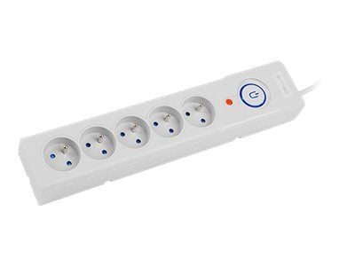 Armac Z5 - Överspänningsskydd - AC 250 V - 2500 Watt - utgångskontakter: 5 - 1.5 m sladd - grå