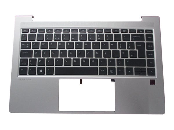 HP - Ersättningstangentbord för bärbar dator - bakgrundsbelyst - internationell engelska - med övre skydd - för ProBook 630 G8 Notebook, 640 G8 Not...