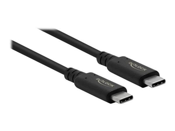 Delock - USB-kabel - USB-C (hann) til USB-C (hann) - USB4 / Thunderbolt 3 / DisplayPort - 20 V - 5 A - 80 cm - støtte for Power Delivery 3.0, 8 K 6...