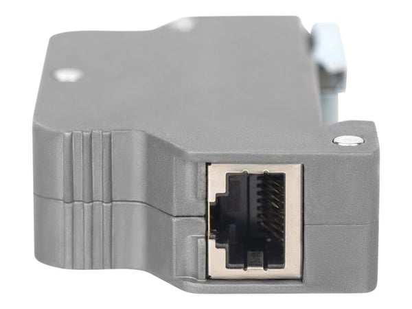 DIGITUS DN-95421 - PoE-overspenningsvern (DIN-skinnemonterbar) - utgangskontakter: 1 - grå