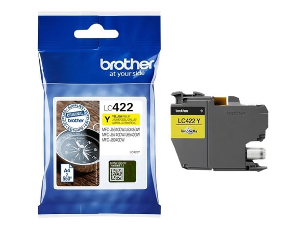 Brother LC422Y - Gul - original - bläckpatron