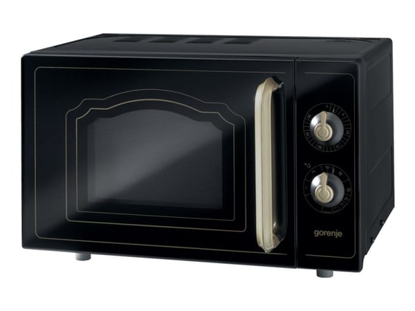 Gorenje Classico MO4250CLB - Mikrovågsugn med grill - 20 liter - 700 W - svart