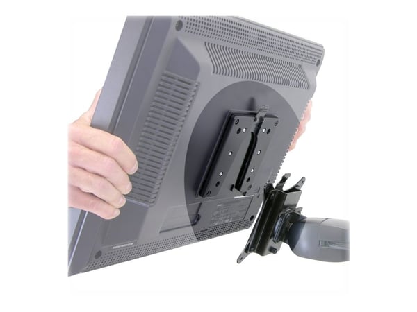 Ergotron - Monteringskomponent (snabbfrigöringskonsol) - för LCD-display - svart - för Ergotron NX; LX Dual Side-by-Side Arm