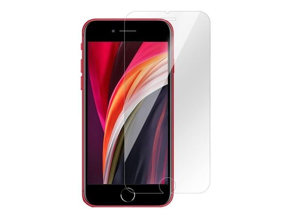 eSTUFF Titan Shield - Skjermbeskyttelse for mobiltelefon - glass - blank - for Apple iPhone SE (2nd generation)