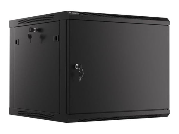 Lanberg WF01-6609-00B - Rack skap - veggmonterbar - svart, RAL 9004 - 9U - 19"