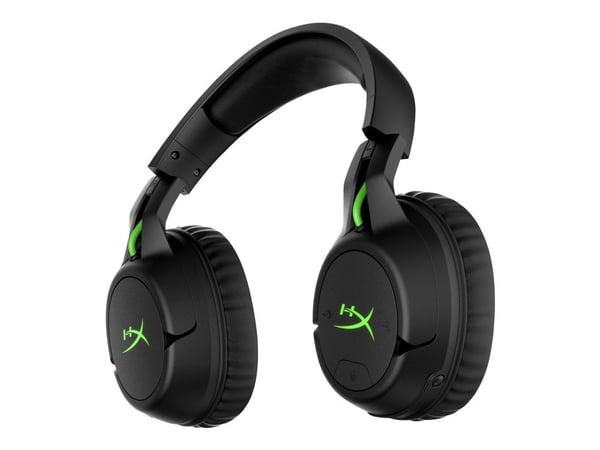 HyperX CloudX Flight - Hodesett - full størrelse - 2,4 GHz - trådløs - svart, grønn - for Victus by HP Laptop 15, 16; Laptop 14, 15, 17; Pavilion x...