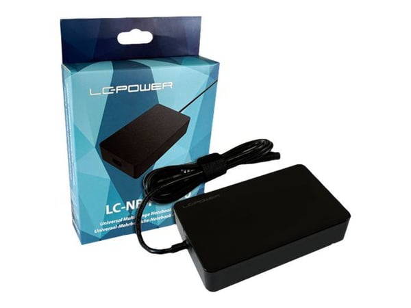 LC Power LC-NB-PRO-90 - Strømadapter - AC 110-240 V - 90 watt - svart