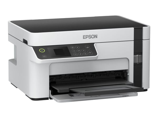 Epson EcoTank M2120 - Multifunksjonsskriver - S/H - ink-jet - A4/Legal (medie) - opp til 15 spm (trykking) - 150 ark - USB, Wi-Fi - hvit