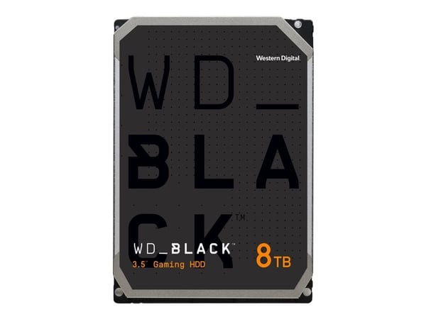 WD_BLACK WD8002FZWX - Hårddisk - 8 TB - inbyggd - 3.5" - SATA 6Gb/s - 7200 rpm - buffert: 128 MB