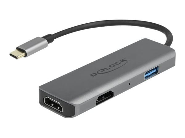 Delock - Dockningsstation - USB-C / Thunderbolt 3 - 2 x HDMI