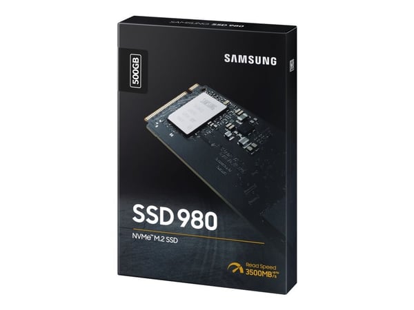 Samsung 980 MZ-V8V500BW - Solid State Drive - krypteret - 500 GB - intern - M.2 2280 - PCI Express 3.0 x4 (NVMe) - 256-bit AES - TCG Opal Encryption