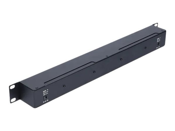 Extralink - Strömtillförsel (kan monteras i rack) - AC 100-240 V - 120 Watt - utgångskontakter: 12 - 1U - 19"