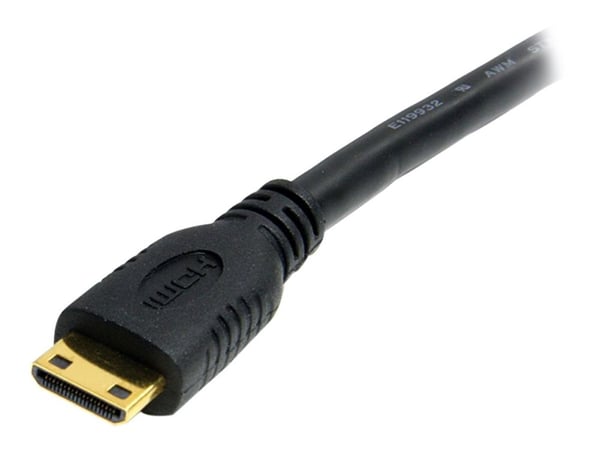 Startech.com High Speed High Speed HDMI-kabel med Ethernet - HDMI til HDMI Mini - Hann/Hann - Video/Audio/Nettverkskabel - HDMI - 30 AWG - HDMI, 19...