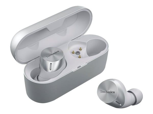 Technics EAH-AZ60 - True wireless-hodetelefoner med mikrofon - i øret - Bluetooth - aktiv støydemping - sølv