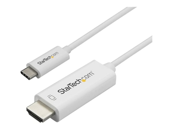 StarTech.com 3ft (1m) USB C - HDMI kaapeli, 4K 60Hz USB Type C - HDMI 2.0 videosovitinkaapeli, Thunderbolt 3 yhteensopiva, kannettavan tietokoneen ...