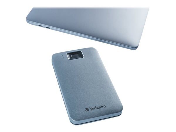 Verbatim Executive Fingerprint Secure - Kiintolevy - krypteret - 2 TB - ekstern (bærbar) - USB 3.2 Gen 1 (USB-C stikforbindelse) - 256-bit AES