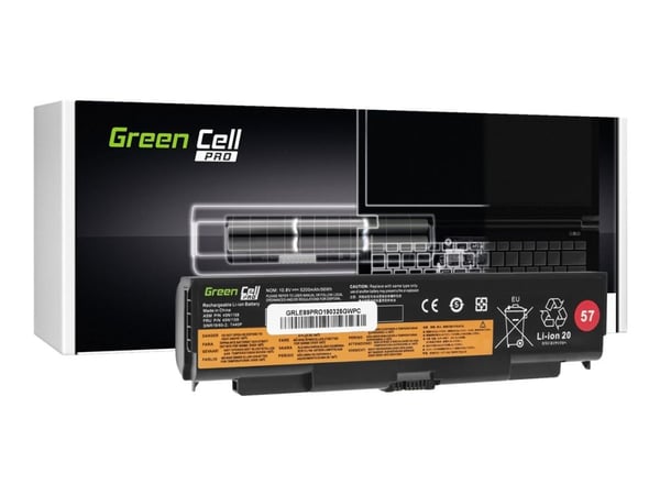 Green Cell PRO - Batteri til bærbar PC (tilsvarer: Lenovo 45N1158) - litiumion - 6-cellers - 5200 mAh - svart - for Lenovo ThinkPad L440; L540; T44...