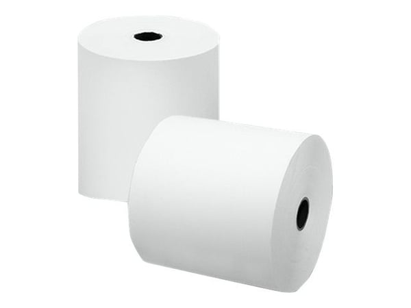 Qoltec - Papir - hvit - Rull (8 cm x 70 m) 10 rull(er) termomottakspapir