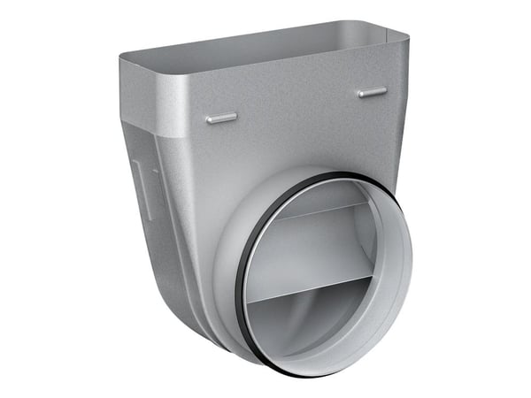 Siemens LZ31WWX11 - 90 degree rectangular to round transition - metall