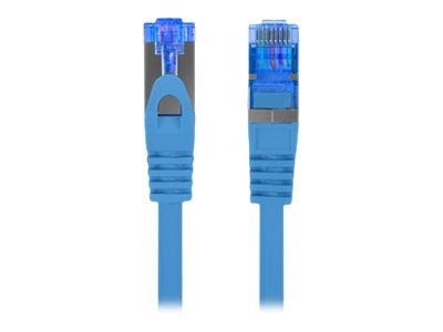 Lanberg - Patch-kabel - RJ-45 (hane) till RJ-45 (hane) - S/FTP - CAT 6a - tvinnad - blå, RAL 5012