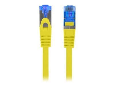 Lanberg - Koblingskabel - RJ-45 (hann) til RJ-45 (hann) - S/FTP - CAT 6a - formstøpt, uten hindringer - gul, RAL 1016