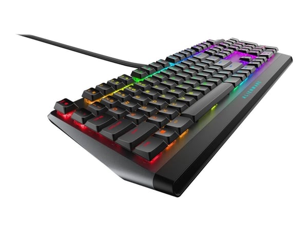 Alienware AW510K, Täysikokoinen (100 %), USB, Mekaaninen, RGB LED, Musta, Harmaa