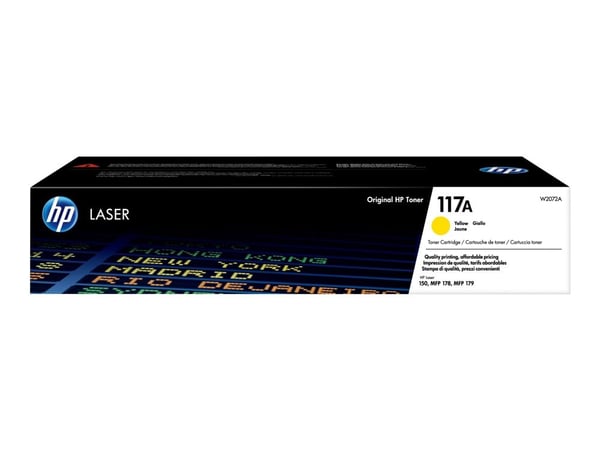 Lasertoner, HP 117A W2072A, Gul