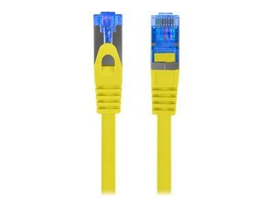 Lanberg - Koblingskabel - RJ-45 (hann) til RJ-45 (hann) - S/FTP - CAT 6a - formstøpt, uten hindringer - gul, RAL 1016