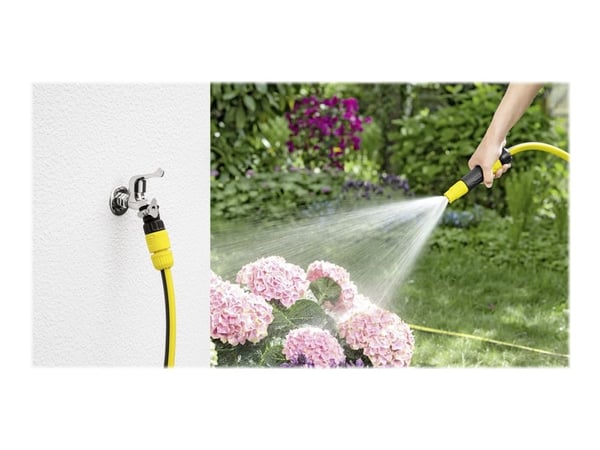 Kärcher - Uppsättning med sprutmunstycke och kopplingar - med vattenstopp - lämplig för 13 mm (1/2"), 15 mm (5/8") och 19 mm (3/4") slangar