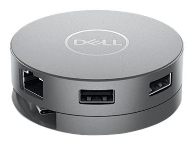 Dell Mobile Adapter DA310 - Flerportsadapter - USB-C - VGA, HDMI, DP, USB-C - 1GbE