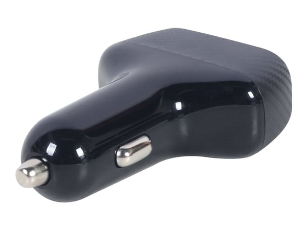 Gembird - Bilstrømadapter - 36 watt - 3 A - QC 3.0 - 2 utgangskontakter (2 x USB) - svart
