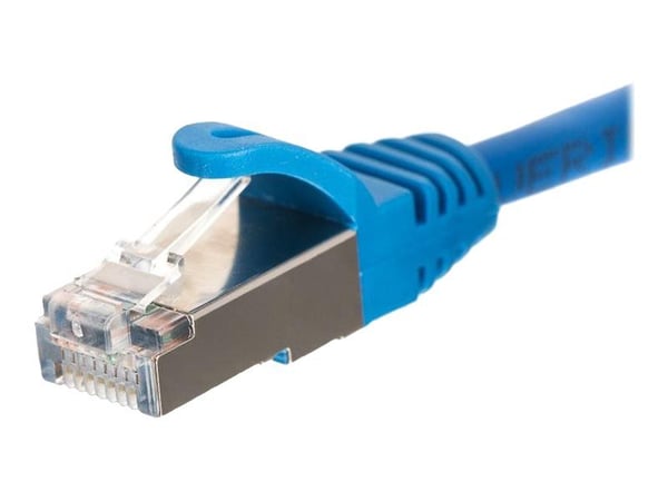 Netrack - Patchkabel - RJ-45 (han) til RJ-45 (han) - 3 m - S/FTP - CAT 5e - formet, knastfri - blå