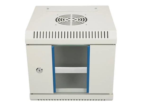 Extralink - Rack skåp - väggmontering - grå - 4U - 10"