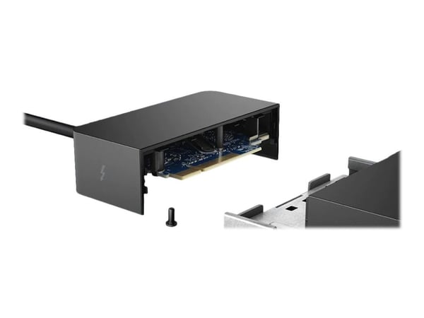 Dell Thunderbolt Dock WD19TB - Dokkingstasjon - USB-C / Thunderbolt 3 - HDMI, 2 x DP, USB-C, Thunderbolt - 1GbE - 180 watt - for Latitude 3390, 340...