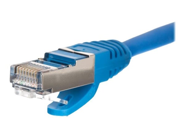 Netrack - Patchkabel - RJ-45 (han) til RJ-45 (han) - 3 m - S/FTP - CAT 5e - formet, knastfri - blå