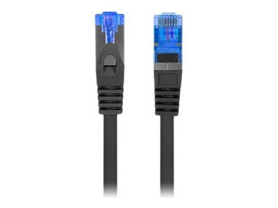 Lanberg - Koblingskabel - RJ-45 (hann) til RJ-45 (hann) - 0.98 cm - S/FTP - CAT 6a - flertrådet - svart, RAL 9004