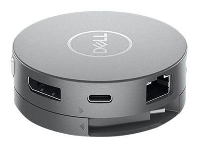 DELL DA310, Langallinen, USB 3.2 Gen 2 (3.1 Gen 2) Type-C, 10,100,1000 Mbit/s, Hopea, 3840 x 2160 pikseliä, 1920 x 1080 pikseliä