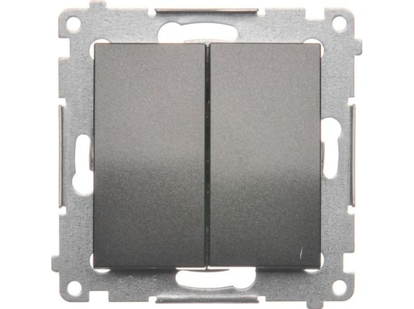 Kontakt-Simon DW5A.01/48, Plast, Anthracit, IP20, IP44, 250 V, 16 A, 75 mm