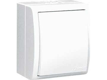 Kontakt-Simon AQW1/11, Muovi, Valkoinen, IP54, 250 V, 10 A, 60 mm